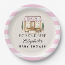 Franse Paris Café Bébé Meisje Baby Shower