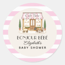 Franse Paris Café Bébé Meisje Baby Shower