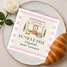 Franse Paris Café Bébé Meisje Baby Shower
