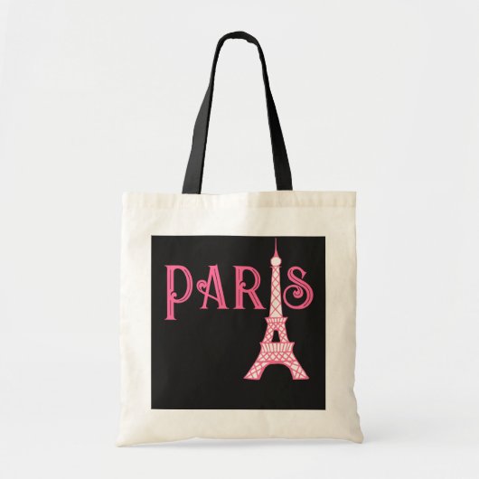 Franse Paris Eiffeltoren Boodschappentas Tote Bag (Voorkant)
