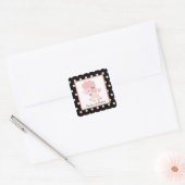 Franse Paris Poodle Square Envelope Seals (20) Vierkante Sticker (Envelop)