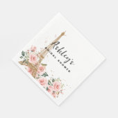 Franse Paris thema bruiloft feest servet (Hoek)