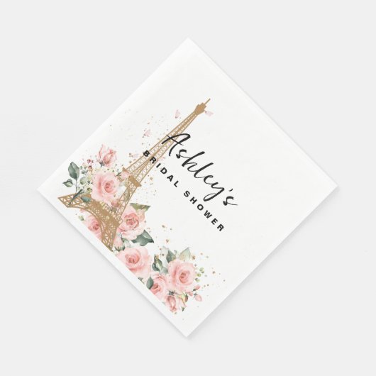 Franse Paris thema bruiloft feest servet (Hoek)