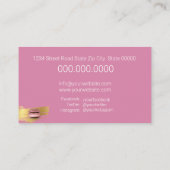 Franse parisiaanse Macarons & Desserts Visitekaartje (Achterkant)