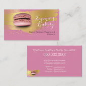 Franse parisiaanse Macarons & Desserts Visitekaartje (Voorkant / Achterkant)