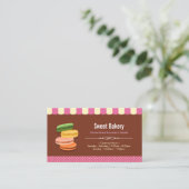 Franse Parisian Macarons Macaroon Store Visitekaartje (Staand voorkant)