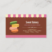 Franse Parisian Macarons Macaroon Store Visitekaartje (Voorkant)