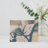 Franse Park Bench Briefkaart (Staand voorkant)