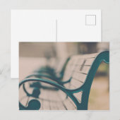 Franse Park Bench Briefkaart (Voorkant / Achterkant)