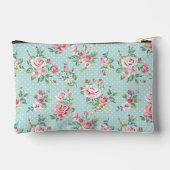 Franse Pastel Mint Groen Blush Roze Rose Patroon Etui (Achterkant)