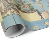 Franse pastelhand getekende tarot Cadeaupapier (Rol Hoek)