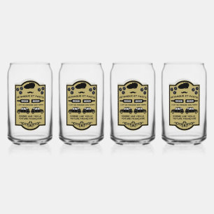Franse Pastis Pétanque Blikvorm Glas