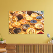 Franse Pastries, Parijs, Frankrijk Canvas Afdruk (Insitu (Woonkamer))