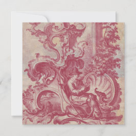 Franse Patina Rode Toile Pompei Kleuren Kaart