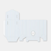 Franse Patisserie Boulangerie Blue Stripe Bedankdoosjes (Uitgevouwen)