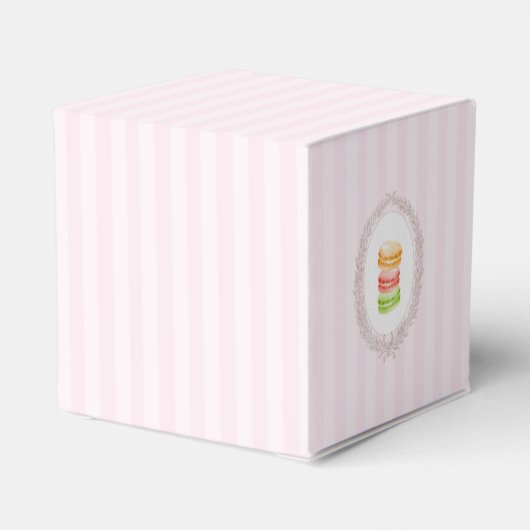 Franse Patisserie Boulangerie Macarons Roze Bedankdoosjes (Achterkant)