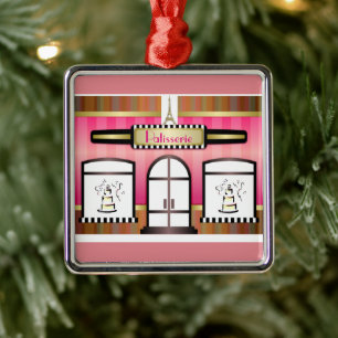 Franse Patisserie Eiffeltoren Parijs Ornament