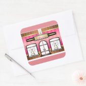 Franse patisserie Paris Eiffeltoren Sticker (Envelop)