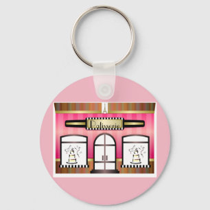 Franse Patisserie Paris Roze Sleutelhanger