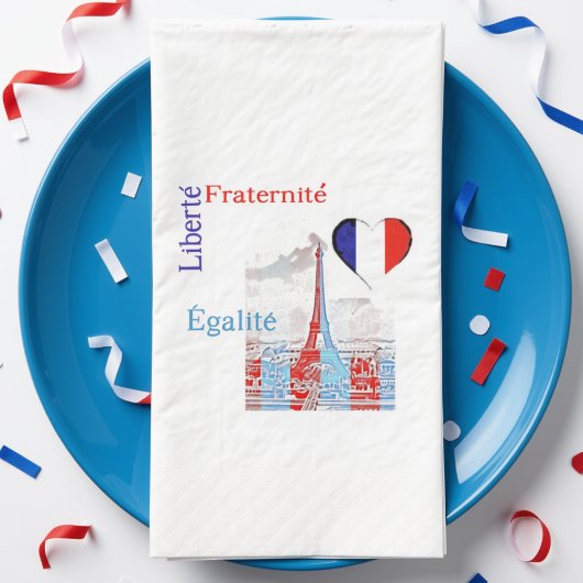 Franse patriottische servet