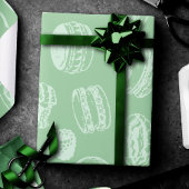 Franse patroonpasteien | Neo Mint Green Sweets Cadeaupapier