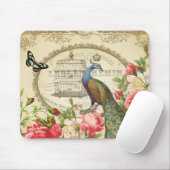 -Franse Peacock mousepad Muismat (Met muis)