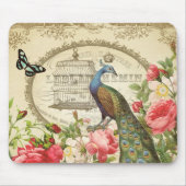 -Franse Peacock mousepad Muismat (Voorkant)