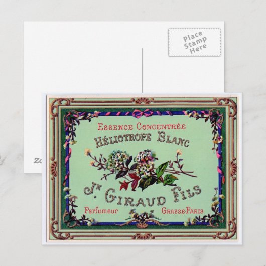 Franse perfumereclame briefkaart (Voorkant / Achterkant)