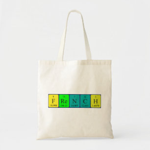 Franse periodieke patriottische canvas tas