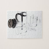 Franse pers (cafetière à zuiger) legpuzzel (Horizontaal)