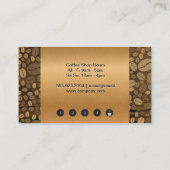 Franse pers | Houtkorrels | Koffiebonen Klantenkaartje (Achterkant)