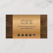 Franse perskaart | Metaalhout uit de Bronze Klantenkaartje (Achterkant)