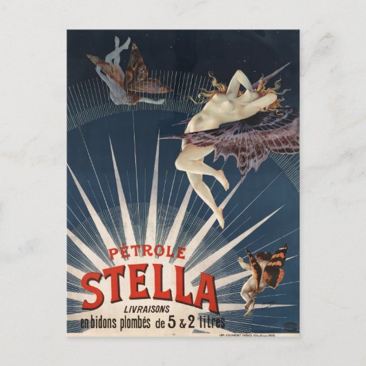 -Franse petroleumether Stella (Stella Gasoline) Briefkaart (Voorkant)