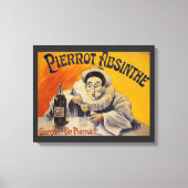-Franse Pierrot Absinthe Advertisement Canvas Afdruk (Voorkant)