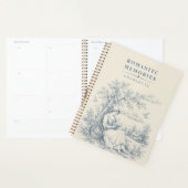 Franse platteland leesdame gepersonaliseerd planner (Display)