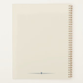 Franse platteland leesdame gepersonaliseerd planner (Achterkant)