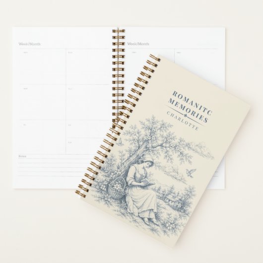 Franse platteland Lezende dame Persoonlijk Planner (Display)
