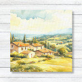 Franse platteland Rolling Hills Art Canvas Afdruk