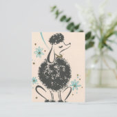  Franse poedel Briefkaart (Staand voorkant)