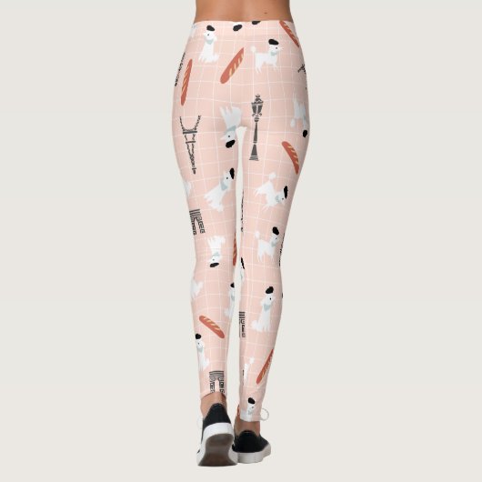  Franse poedel-Leggings Leggings (Achterkant)