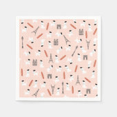 Franse poedel papieren servetten (Voorkant)