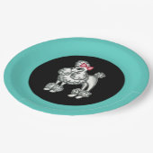 Franse Poedel Sock Hop Party Borden Papieren Bordje (Gekanteld)