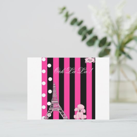 Franse poel briefkaart (Staand voorkant)