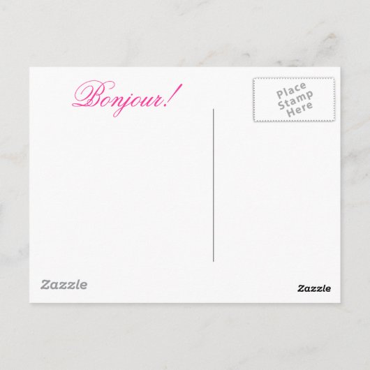 Franse poel briefkaart (Achterkant)