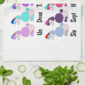 Franse poel tellen theedoek (Gevouwen)