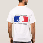 Franse politie T-Shirt (Achterkant)