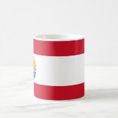 Franse Polynesiaanse vlag Koffiemok (Center)