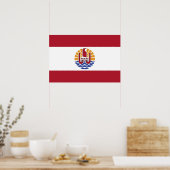 Franse Polynesië vlag Poster (Keuken)