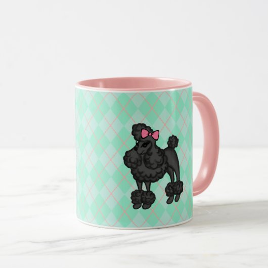 Franse Poodle Koffiemok Mok (Voorkant rechts)