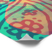 Franse poodle Paisley Print (Hoek)